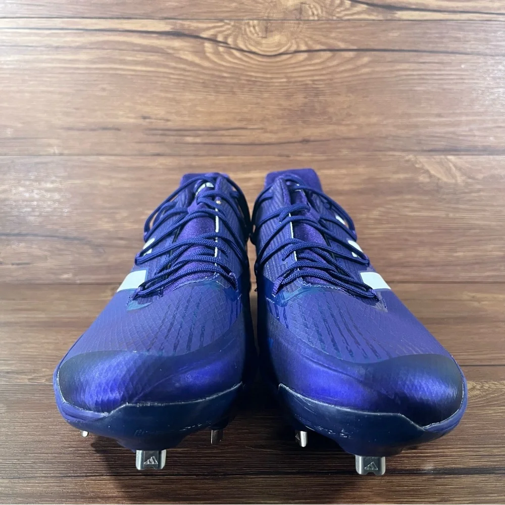 NEW Adidas Adizero Afterburner 8 Baseball Cleats‎ Men’s Size 15 Shoes Purple